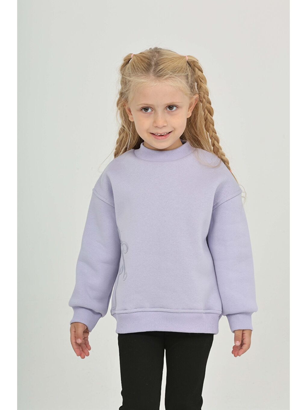 Mavi Kız Çocuk Eva Fiyonk Nakışlı Sweatshırt-3