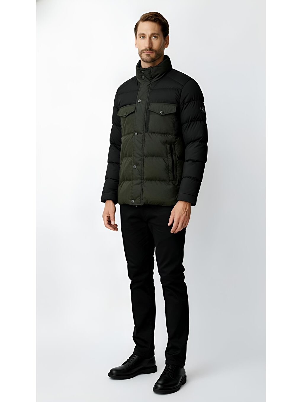 Erkek Siyah Şişme Mont