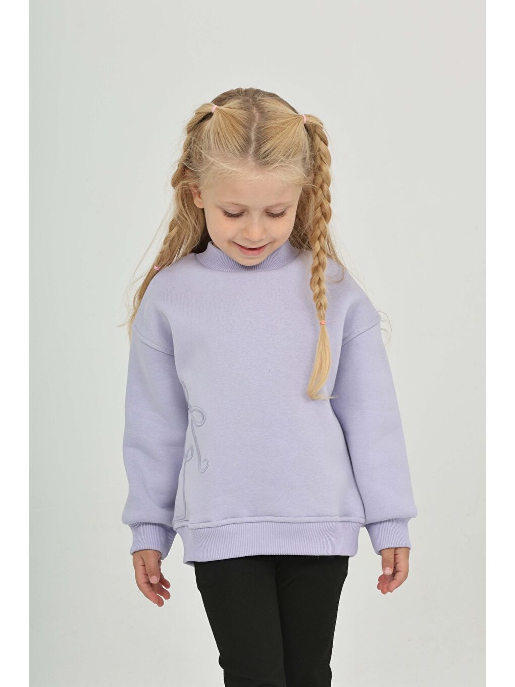 Mavi Kız Çocuk Eva Fiyonk Nakışlı Sweatshırt-4