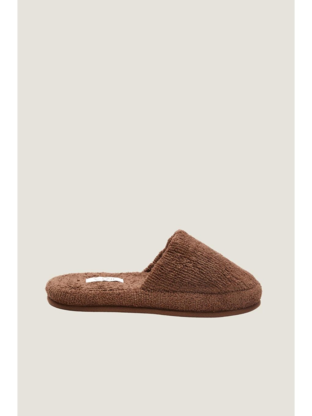 Kahverengi Solena %100 Pamuk Havlu Unisex Terlik Mocha