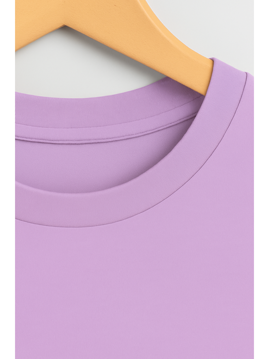 Lila Genç Kız Pamuklu Oversize Kısa Kollu Tshirt-1