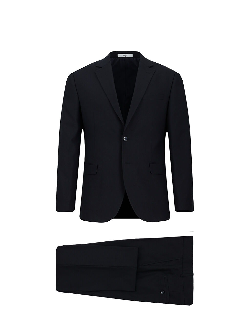 Lacivert 6 Drop Regular Fit Standart Kesim Yünlü Takım Elbise-3