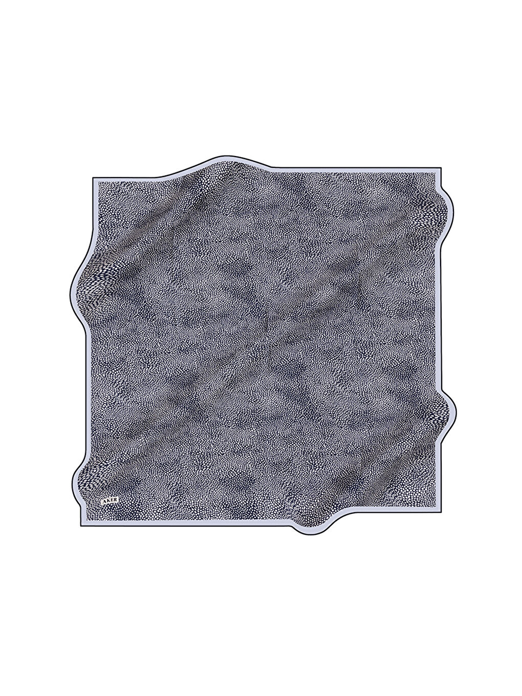 Siyah İpek Krep Saten Eşarp