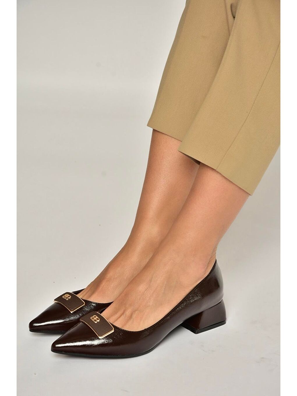 Kahverengi Kadın Topuklu Ayakkabı Y820771260-1