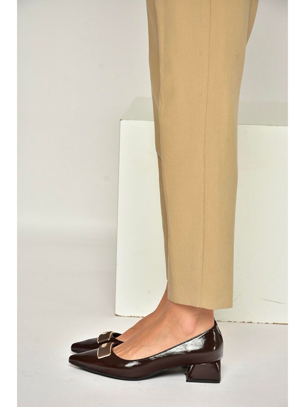 Kahverengi Kadın Topuklu Ayakkabı Y820771260-2