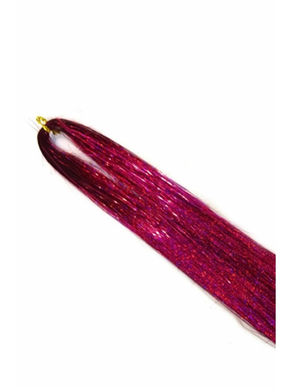 Simli Saç Işıltısı Hair Tinsel Simli Saç İpleri Fuşya Tel Tel- Tokasız-2