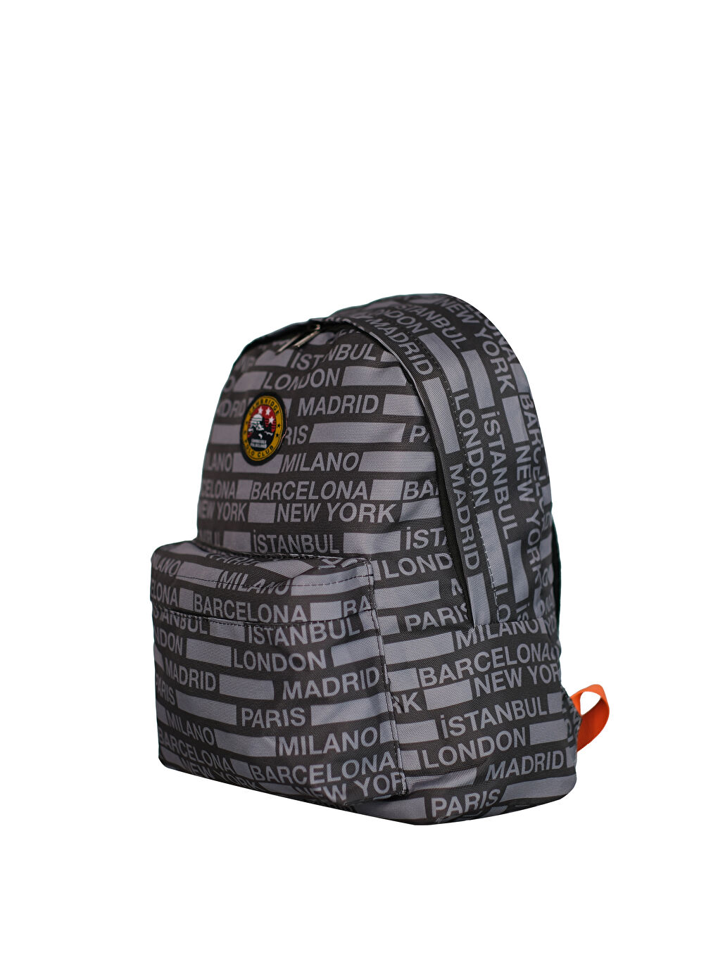 Siyah Cities II Ön Cepli Unisex Sırt Çantası-1