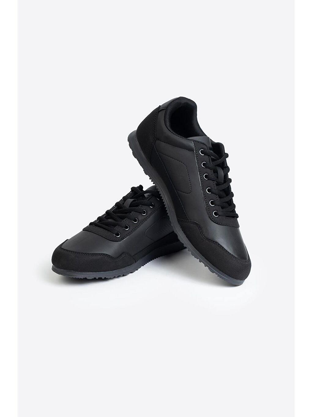 Siyah Erkek Günlük Spor Ayakkabı-1