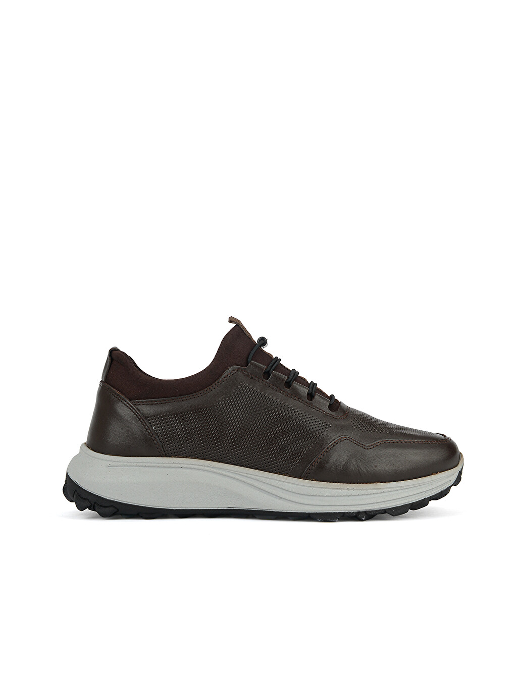 Kahverengi Erkek Hakiki Deri Sneaker 161423Z521 Kahve