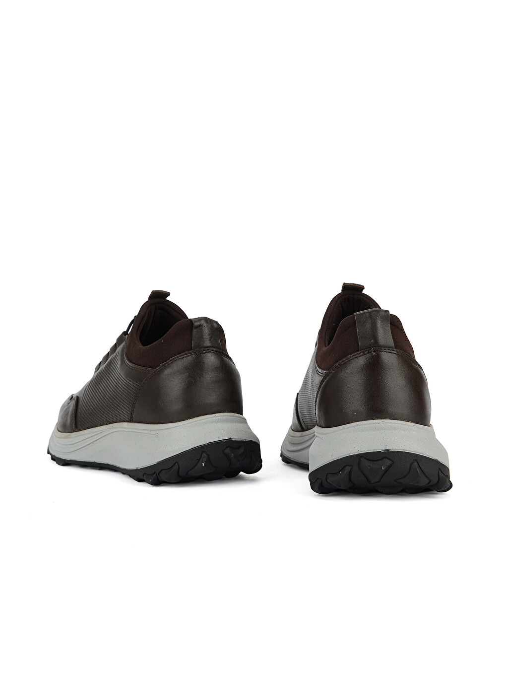 Kahverengi Erkek Hakiki Deri Sneaker 161423Z521 Kahve-2