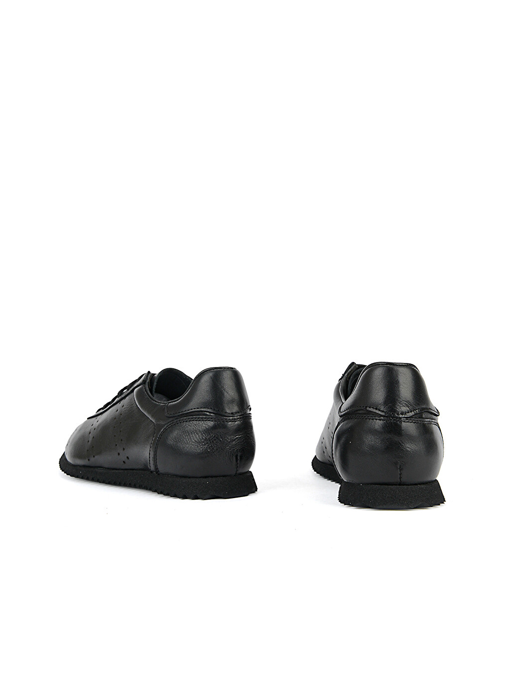 Erkek Hakiki Deri Sneaker 1611026Z900 Siyah-2