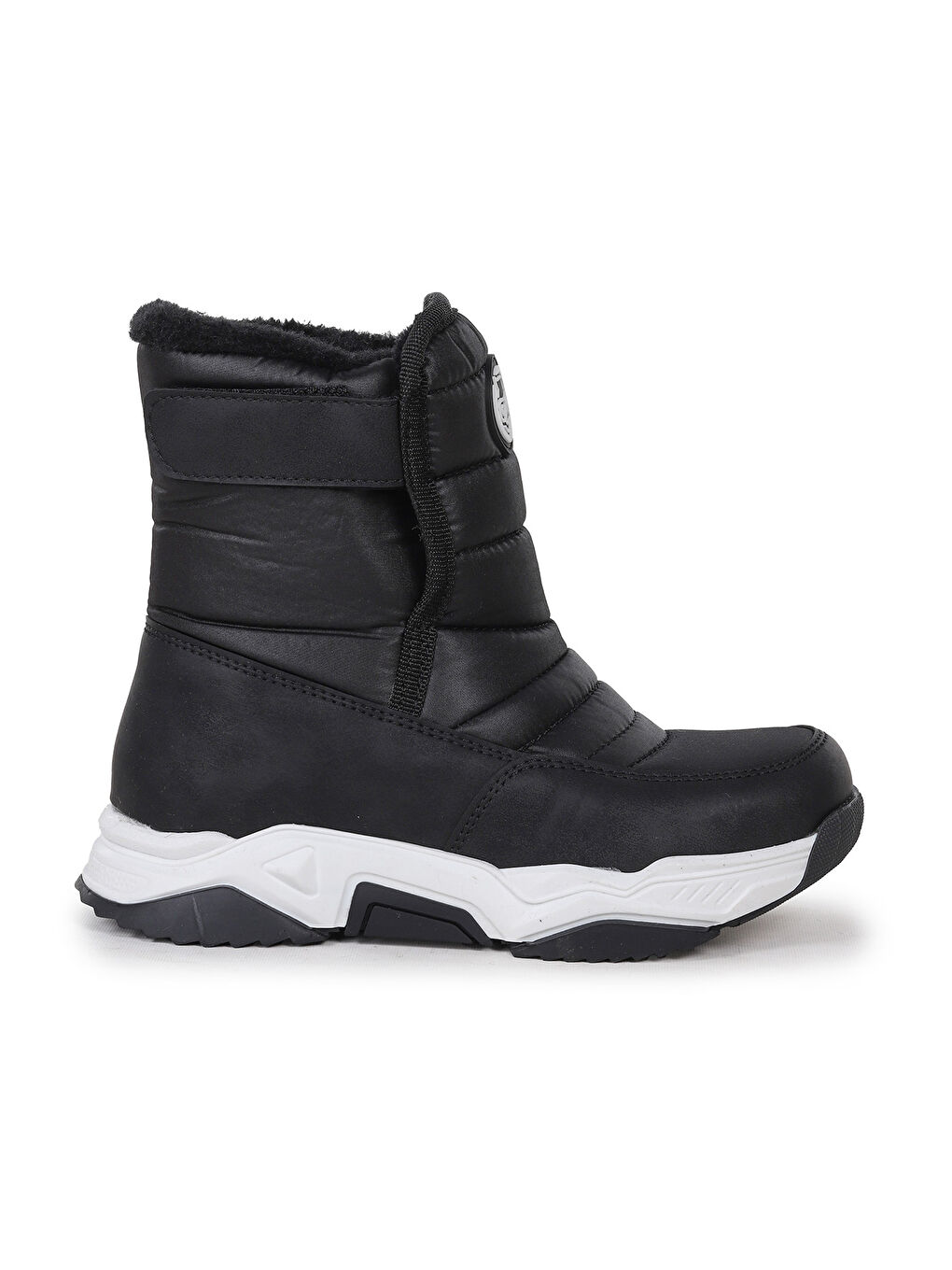 Siyah Monny Cırtlı Kız Çocuk Kar Botu-3