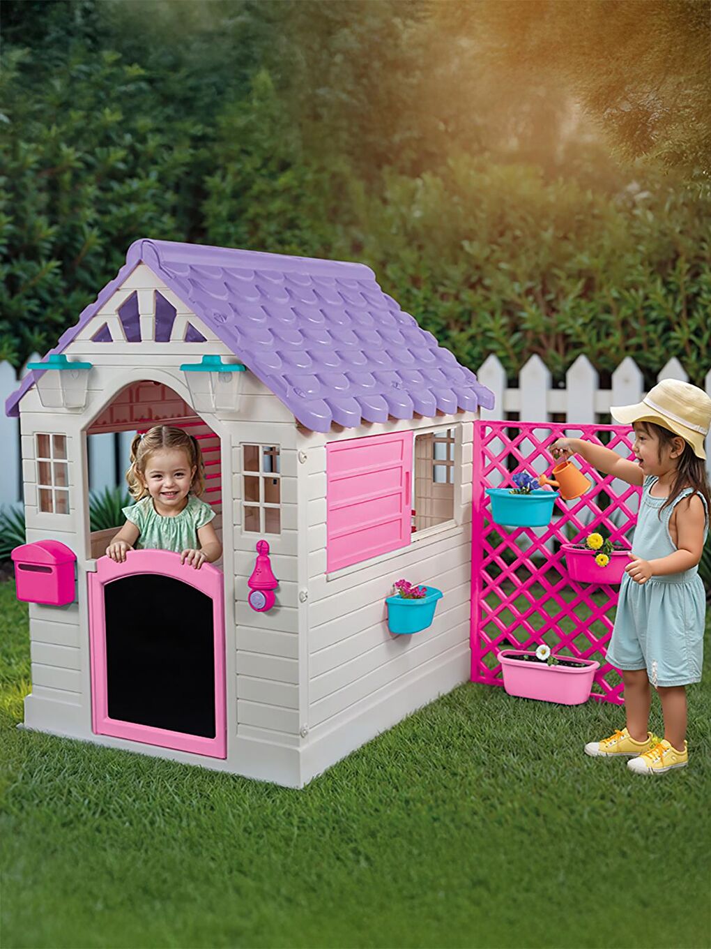 Oyuncak Aksesuarlı Oyun Evi - Pembe Standart