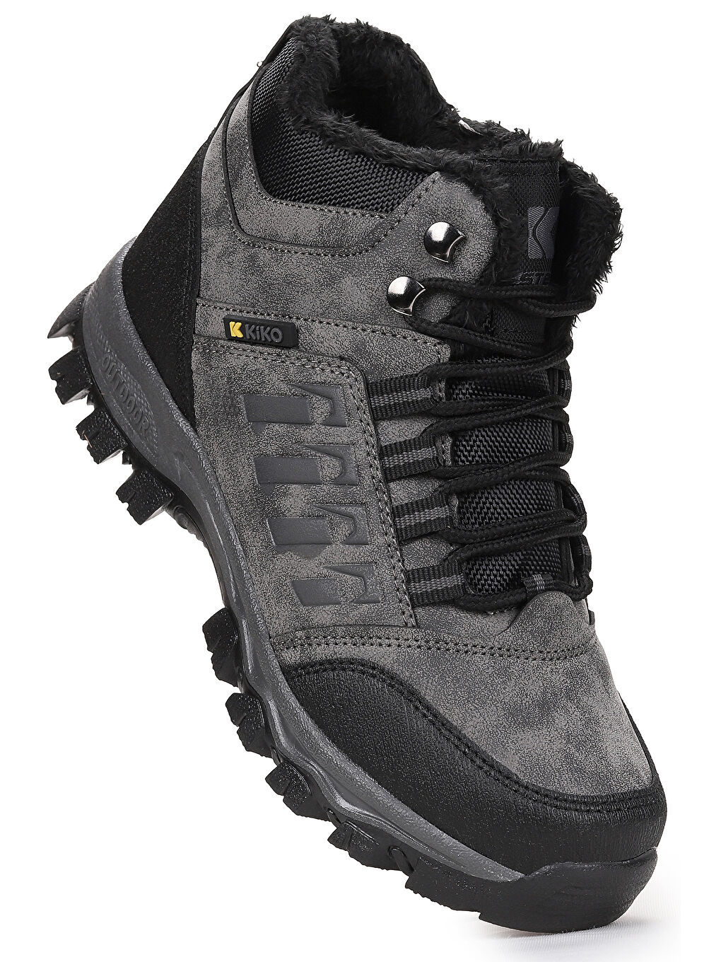 Gri Rune Günlük Fermuarlı Erkek Çocuk Bot Ayakkabı