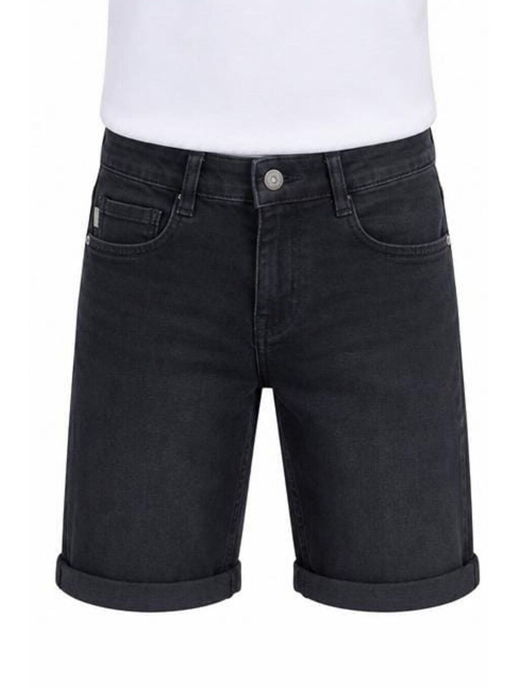 Siyah Erkek Çocuk Elastanlı Jean Şort Pnt6011-1
