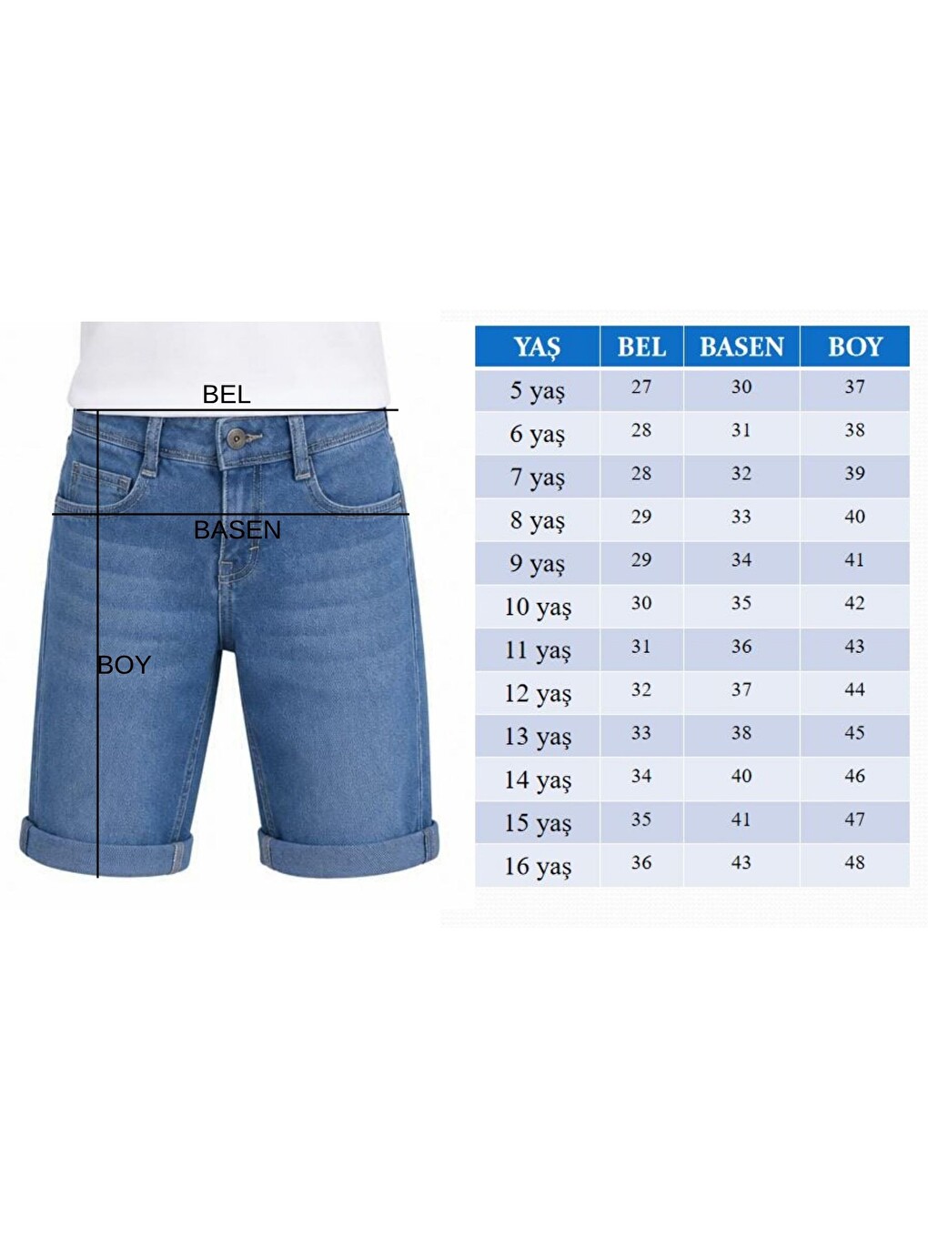 Siyah Erkek Çocuk Elastanlı Jean Şort Pnt6011-5