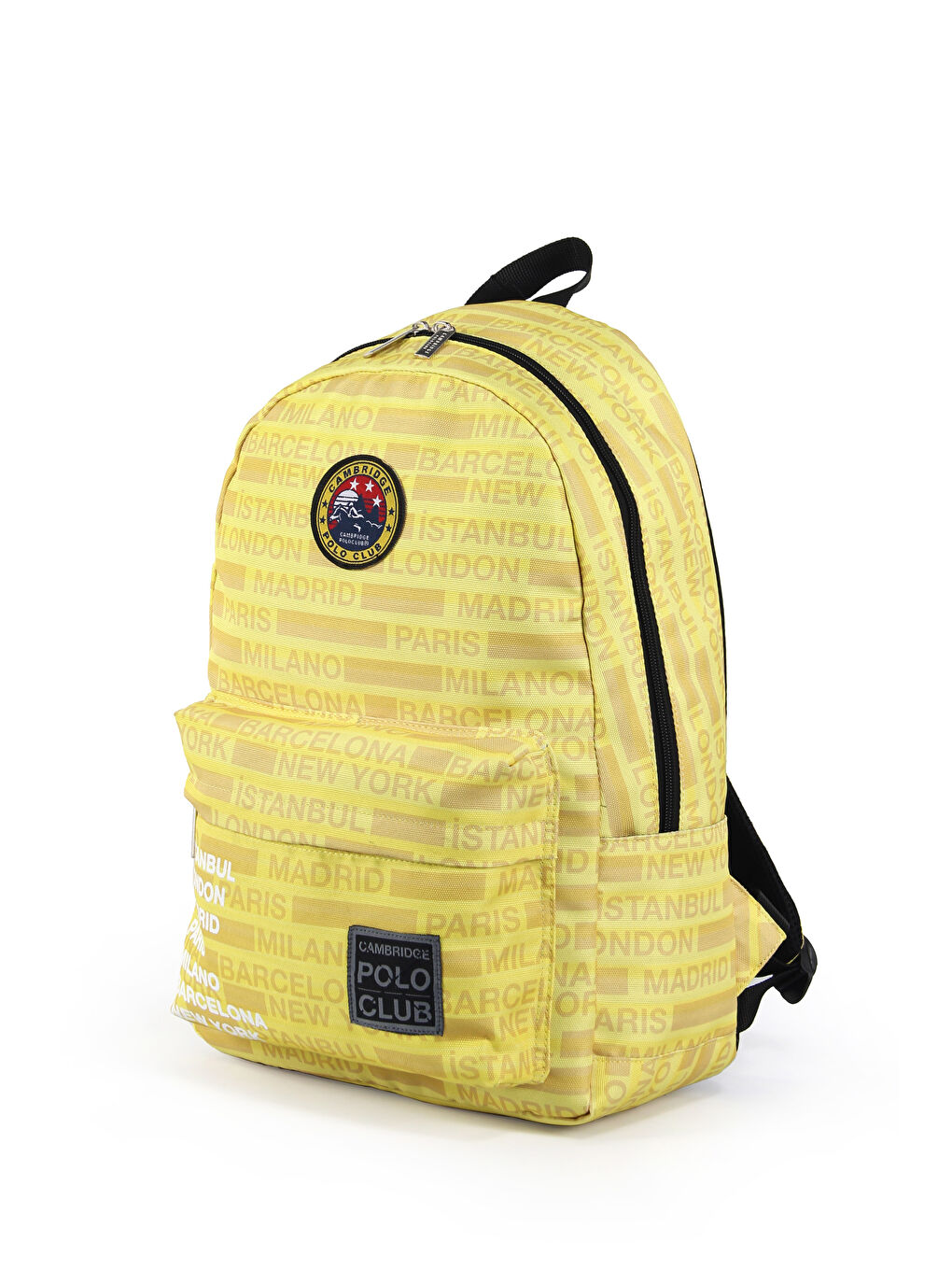 Sarı Cities Ön Bölmeli Unisex Sırt Çantası-1