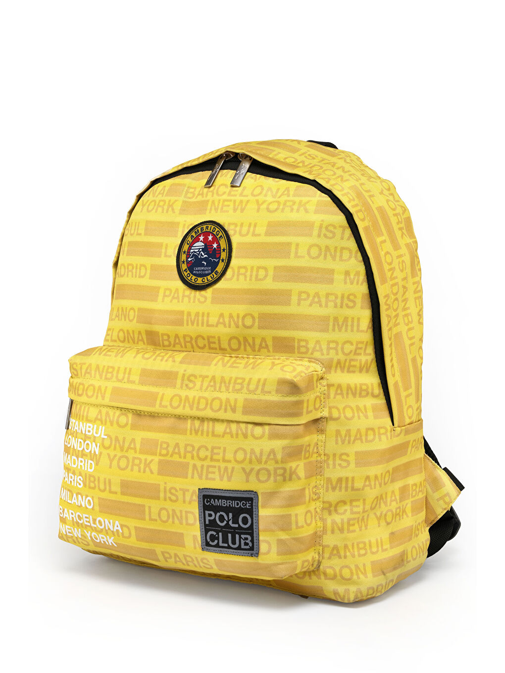 Sarı Cities II Ön Cepli Unisex Sırt Çantası-1