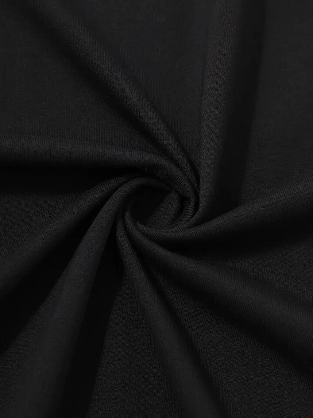 Baskılı Oversize Bisiklet Yaka T-shirt - Siyah-3