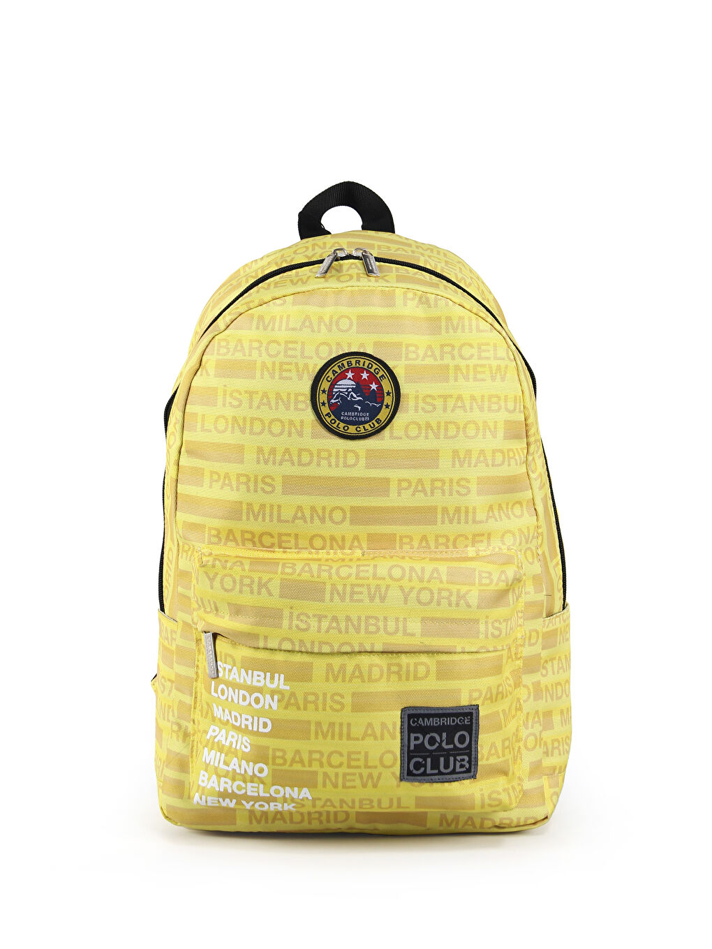 Sarı Cities Ön Bölmeli Unisex Sırt Çantası-4