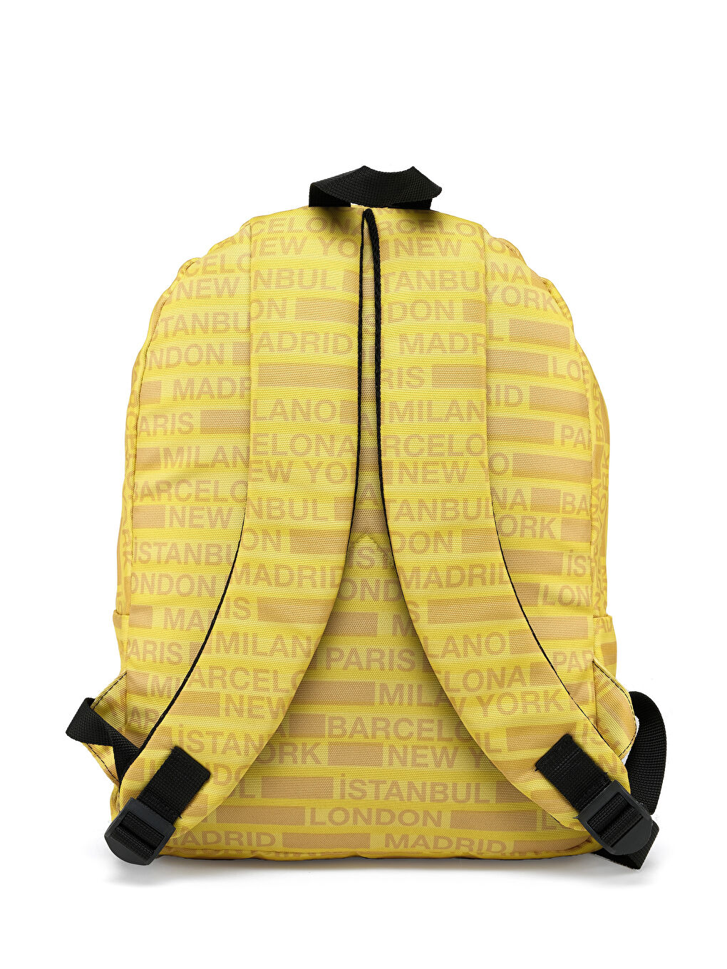 Sarı Cities II Ön Cepli Unisex Sırt Çantası-4
