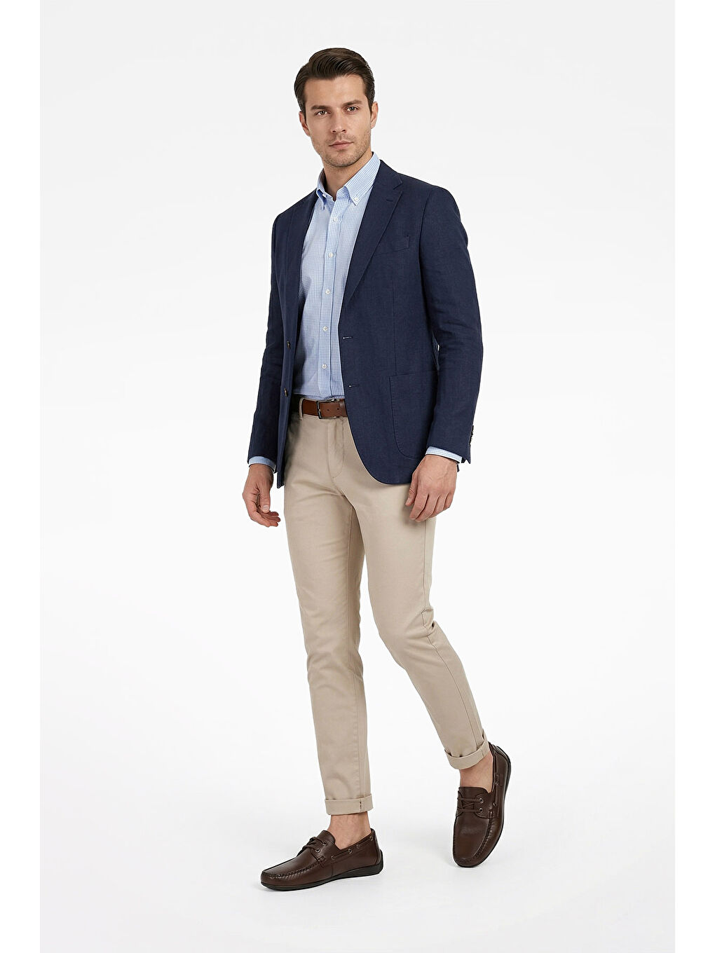 Kahverengi Erkek KAHVERENGİ Rok Hakiki Deri Bağcıklı Ayakkabı-2