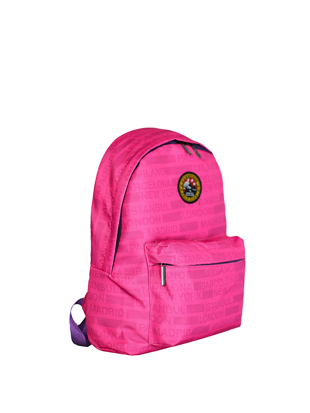 Pembe Cities II Ön Cepli Unisex Sırt Çantası-1