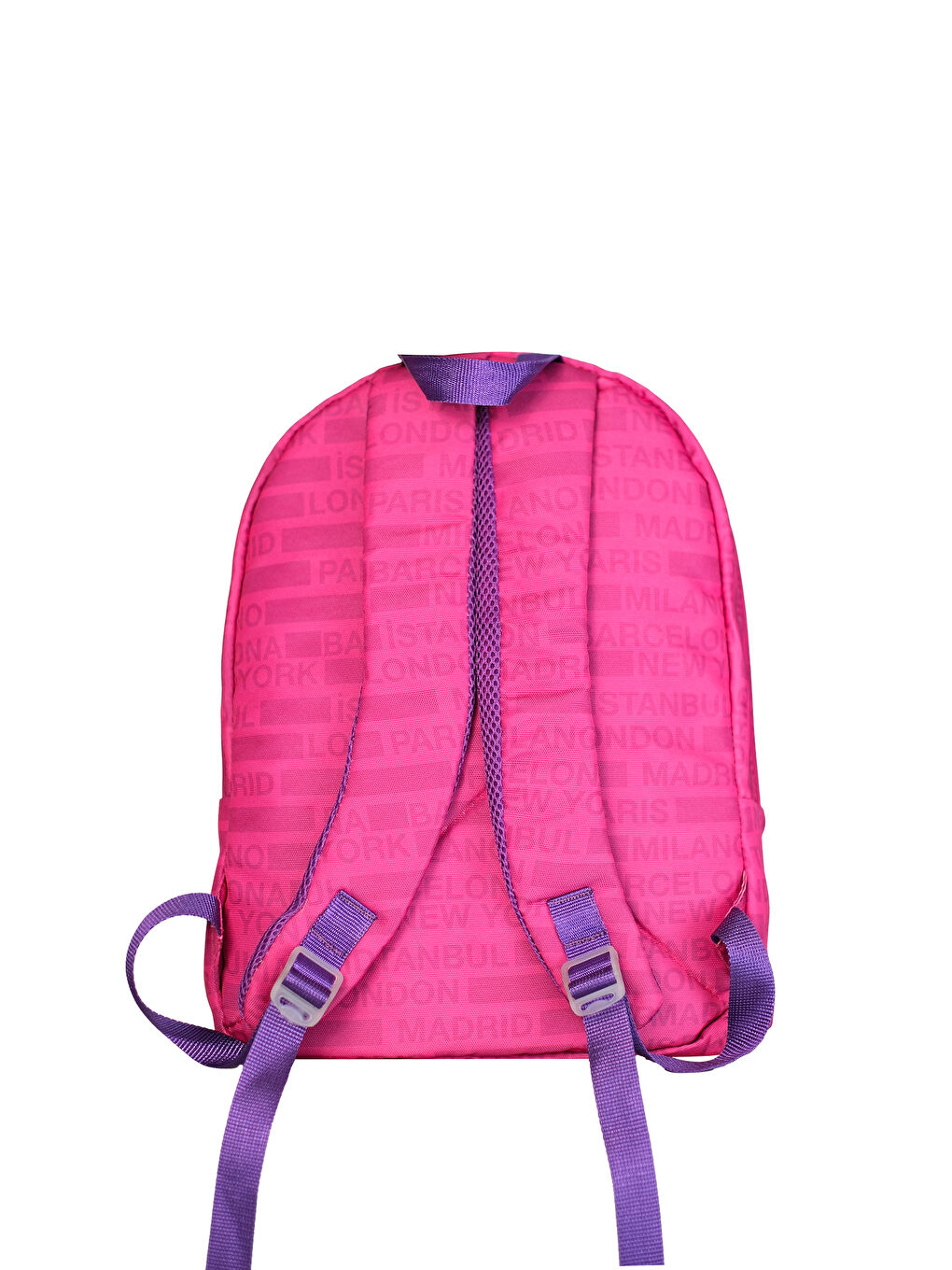 Pembe Cities II Ön Cepli Unisex Sırt Çantası-3