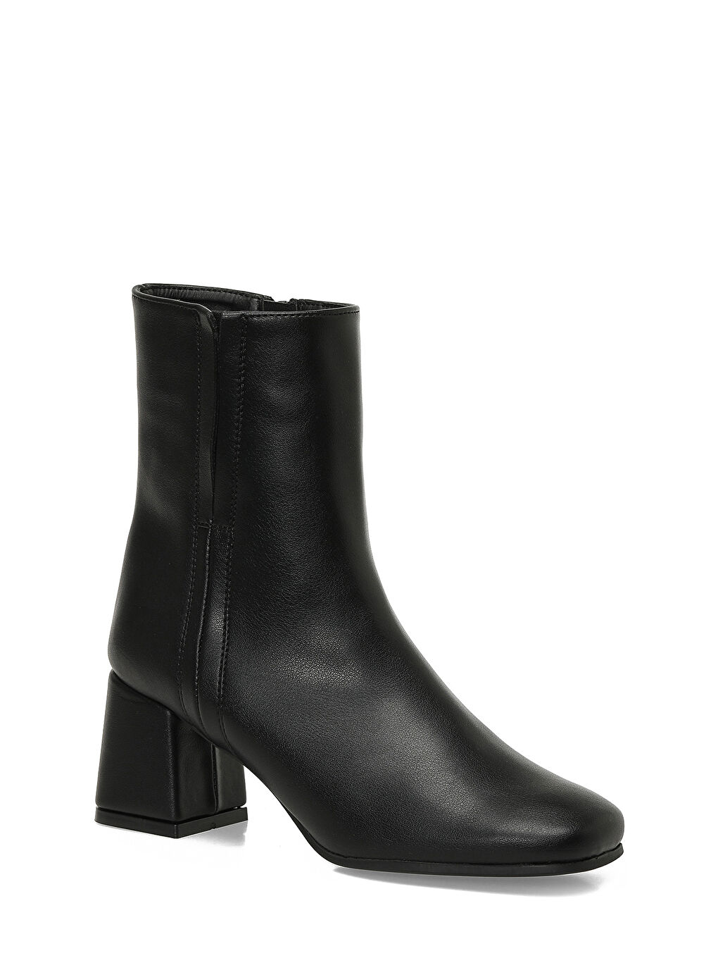 25K-7032 5PR Siyah Kadın Topuklu Bot-1