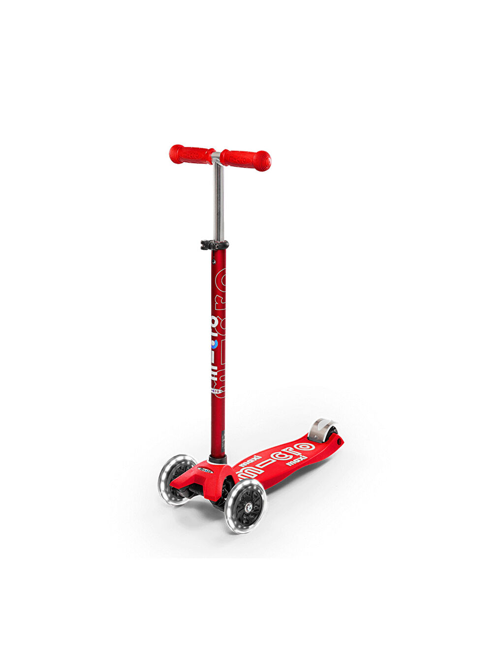 Maxi Deluxe LED 3 Tekerlekli Scooter Red