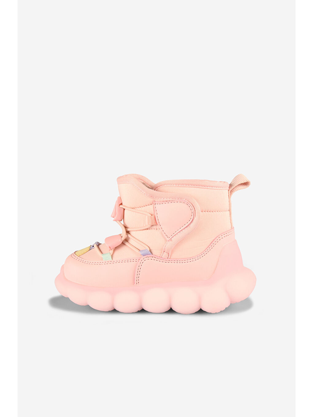 Pembe Tatu Işıklı Kız Bebek Pudra Bot-1