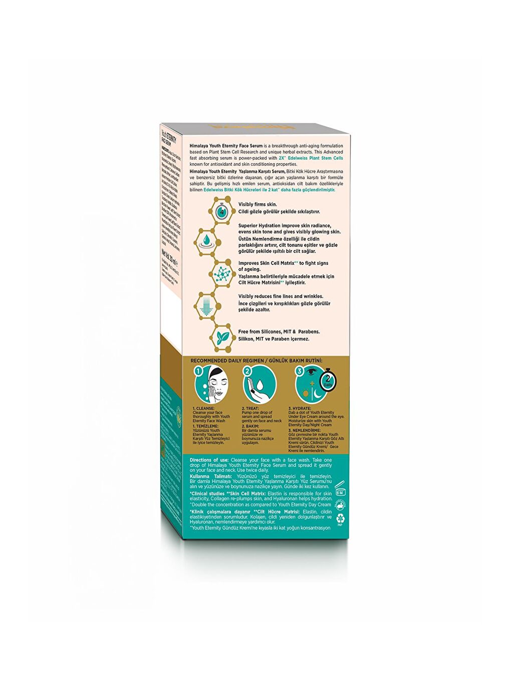 Himalaya Since 1930 Youth Eternity Yaşlanma Karşıtı Cilt Serumu 30 ml, Nemlendirici, Dolgunlaştıcı, SPF 15, Yağsız-1