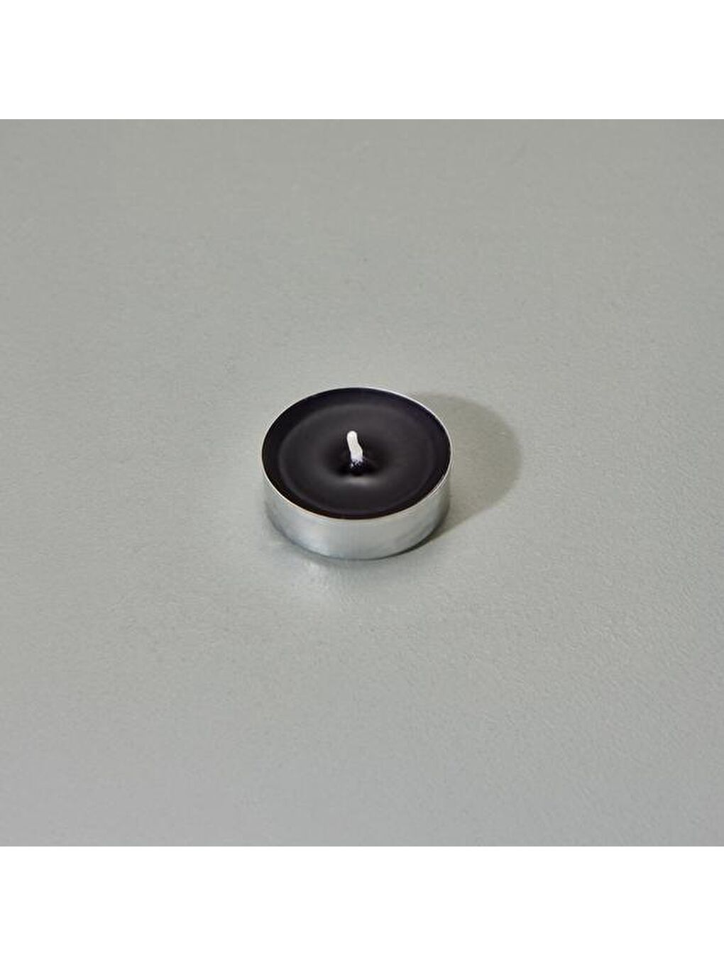 10'lu Tealight Mum - Siyah - 3,8 cm-1