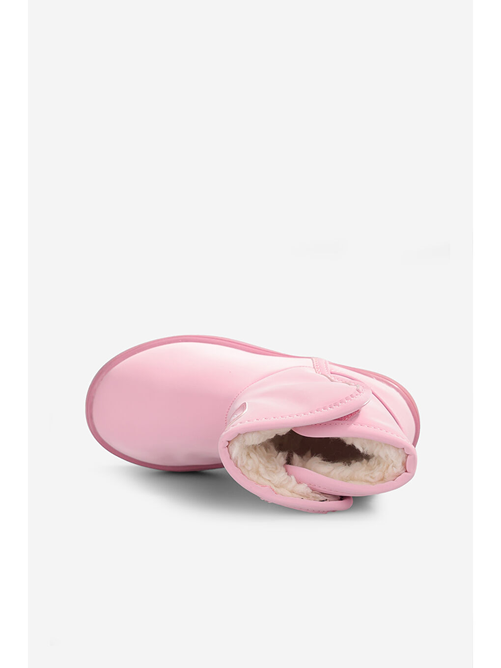 Pembe Pak Kürklü Kız Çocuk Pudra Çizme-2
