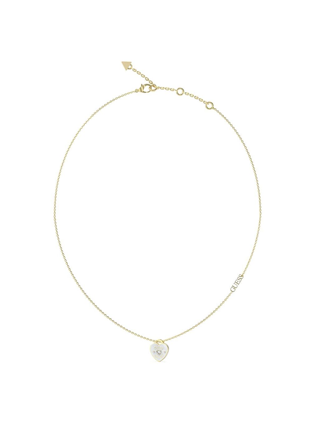 Sarı JGUJUBN05052JWYGWHTU Kalpli Kadın Kolye