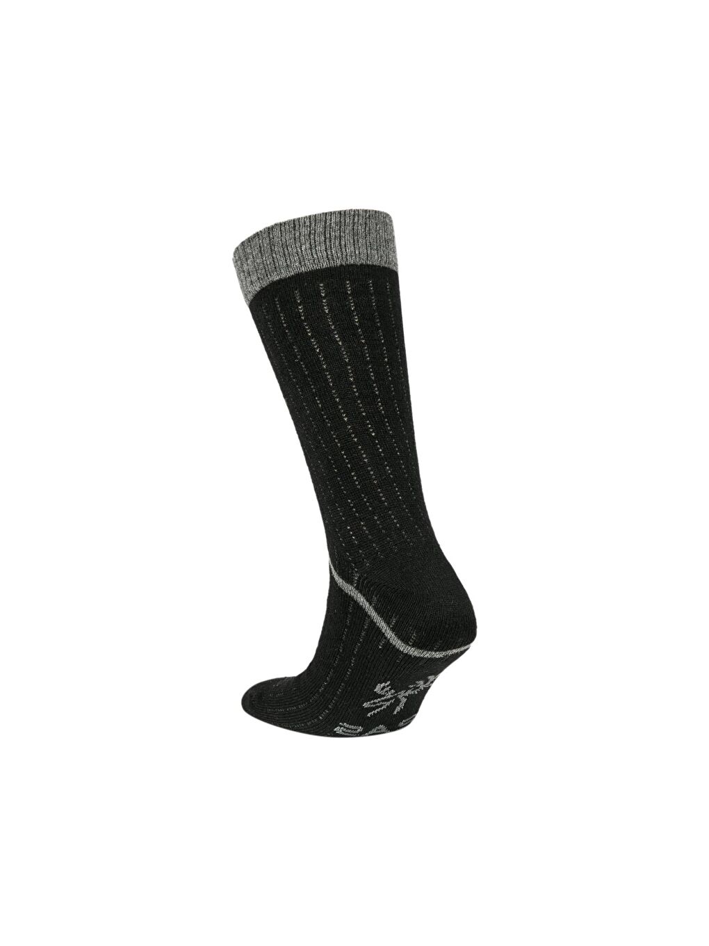 Siyah Wool Outdoor Scock Çorap-2