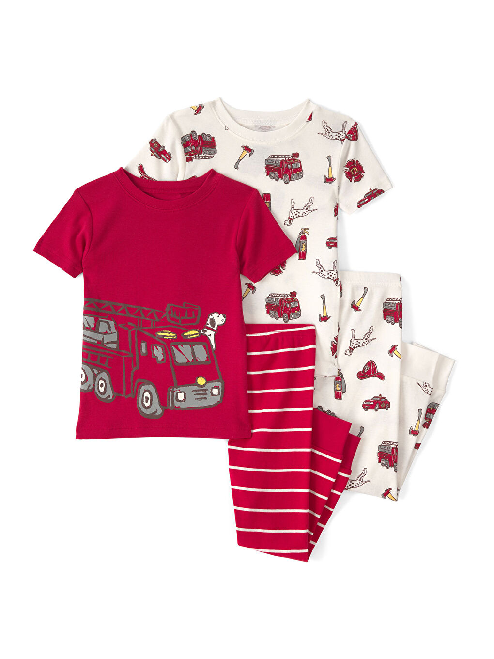 Karışık Küçük Erkek Çocuk Pijama Set 2 Yaş-5 Yaş Çok Renkli