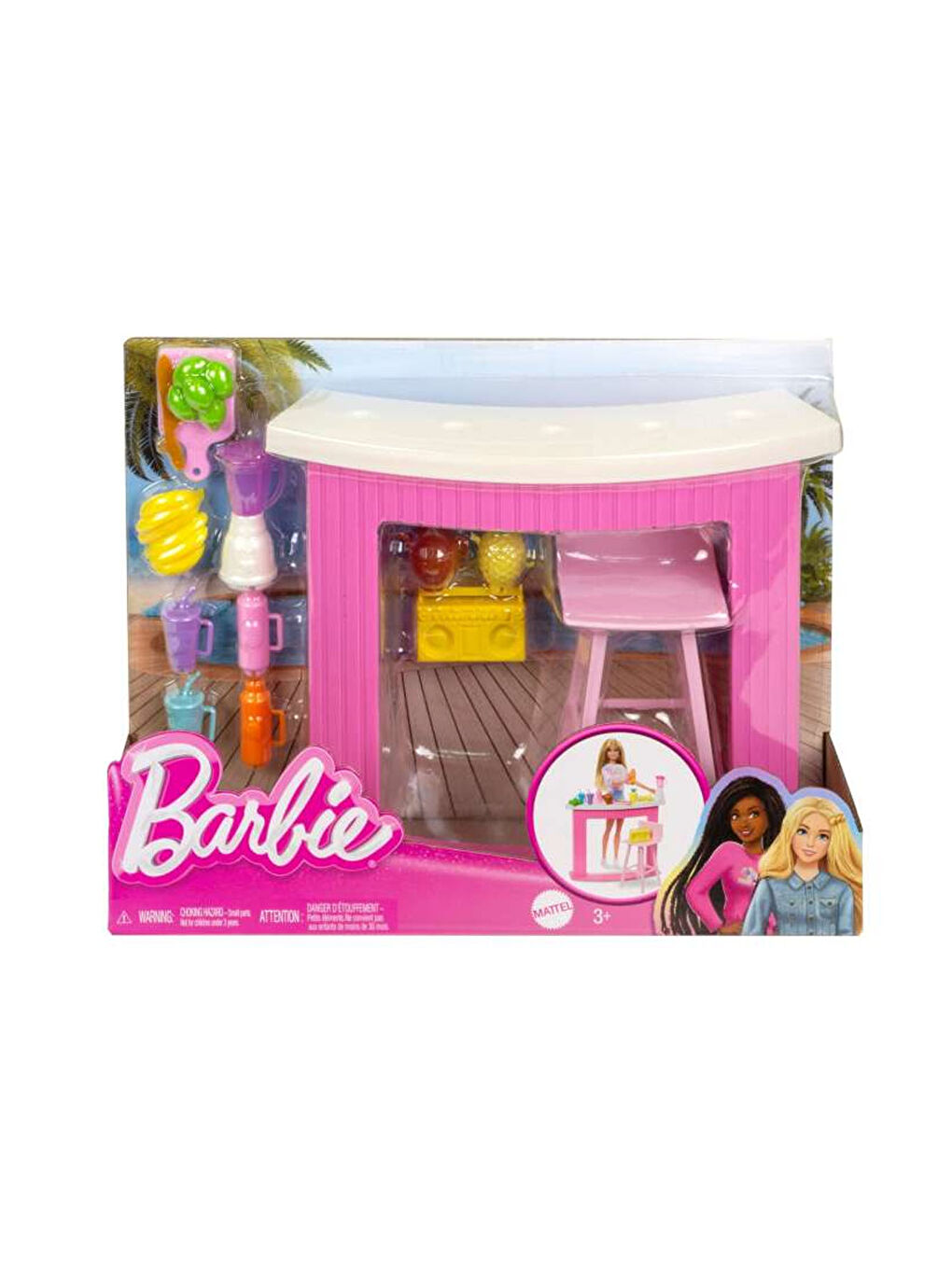 Barbie'nin İçecek Standı Aksesuarları HPT54-4