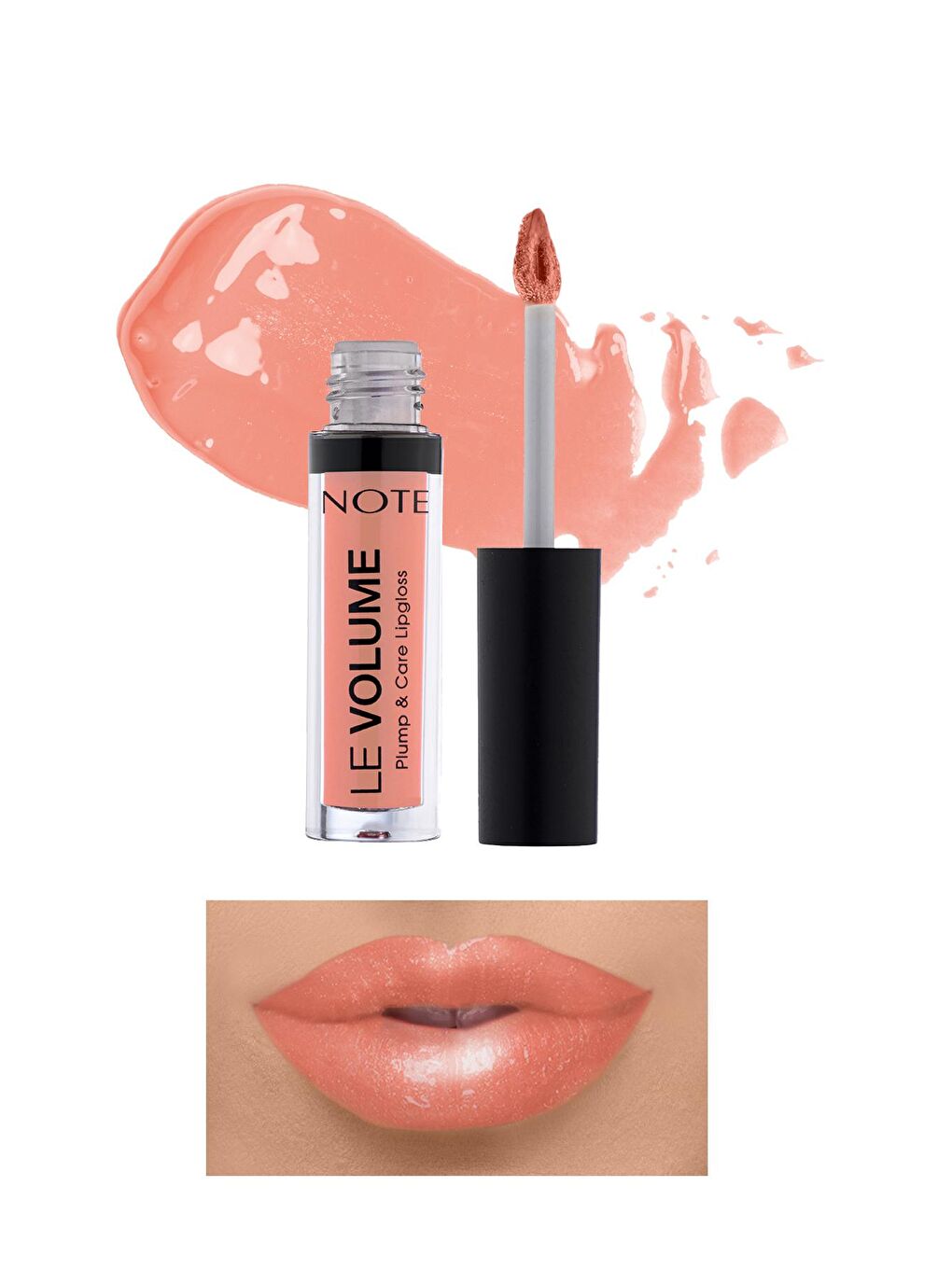 Note Cosmetique Nude Note Le Volume Plump & Care Lipgloss Dudak Parlatıcısı 15 Peachy Drop - Nude - 1