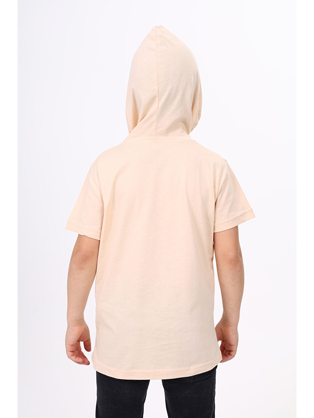 Bej Erkek Çocuk Baskılı Tişört-2