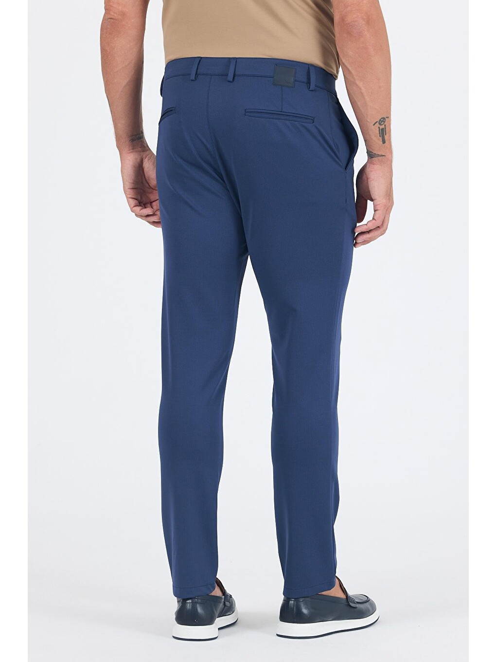 Lacivert Yandan Cepli Casual Slim Fit Pantolon 1003250163-3