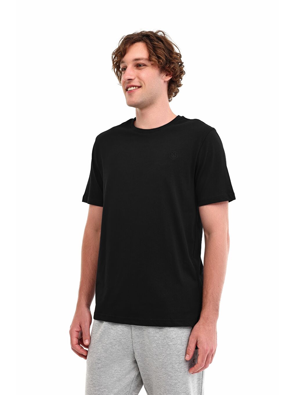 MB CT102 C NK T-SH 5PR Siyah Erkek Kısa Kol %100 Pamuk Tişört