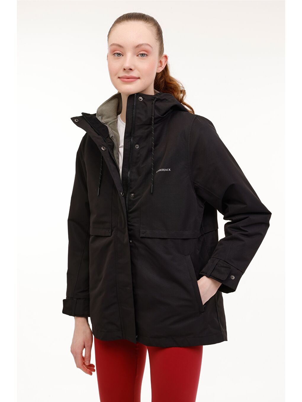 WL ZOE 2URB4 4PR Siyah Kadın Kısa Kaban