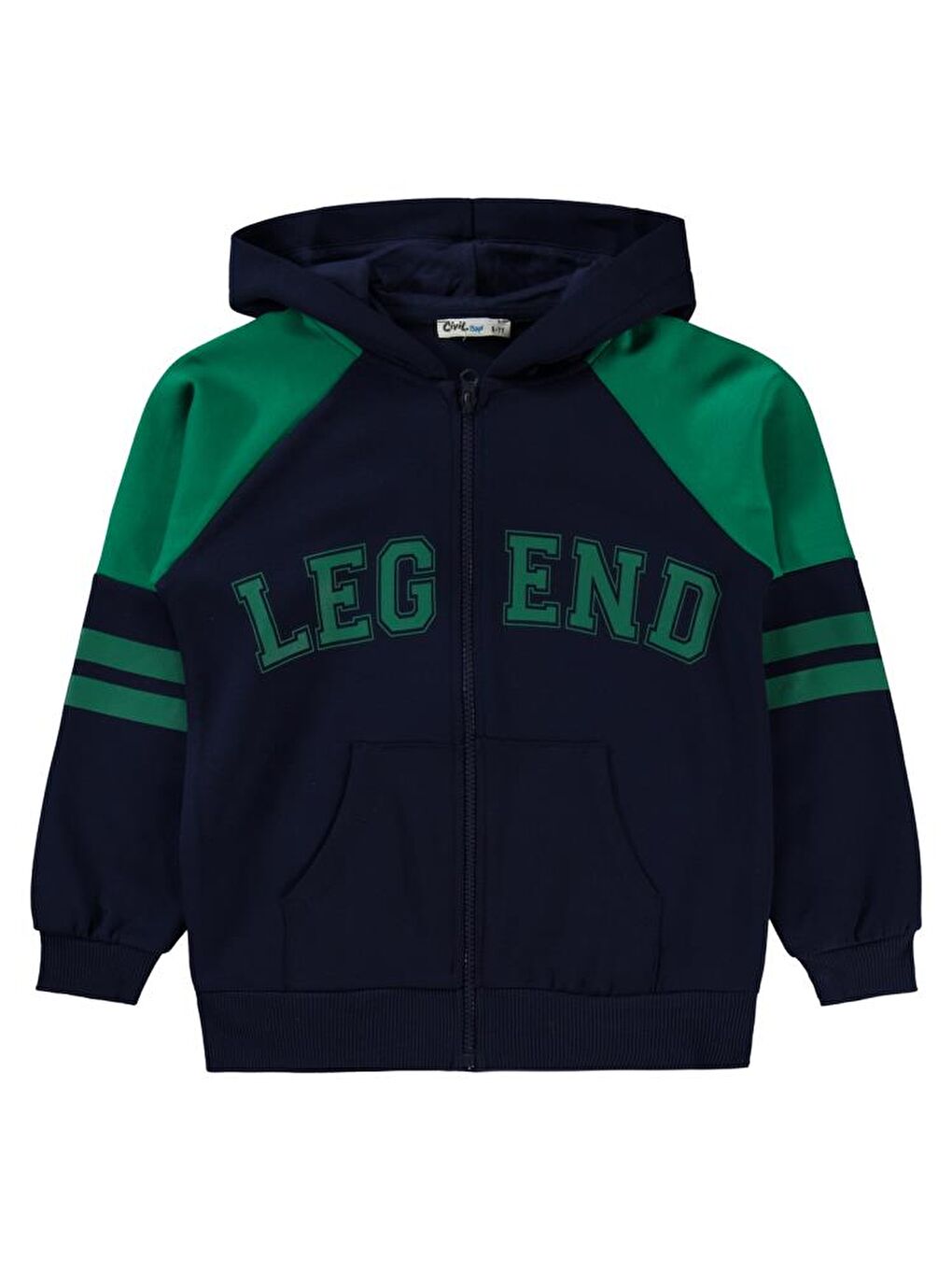 Lacivert Boys Legend Baskılı Hırka-0