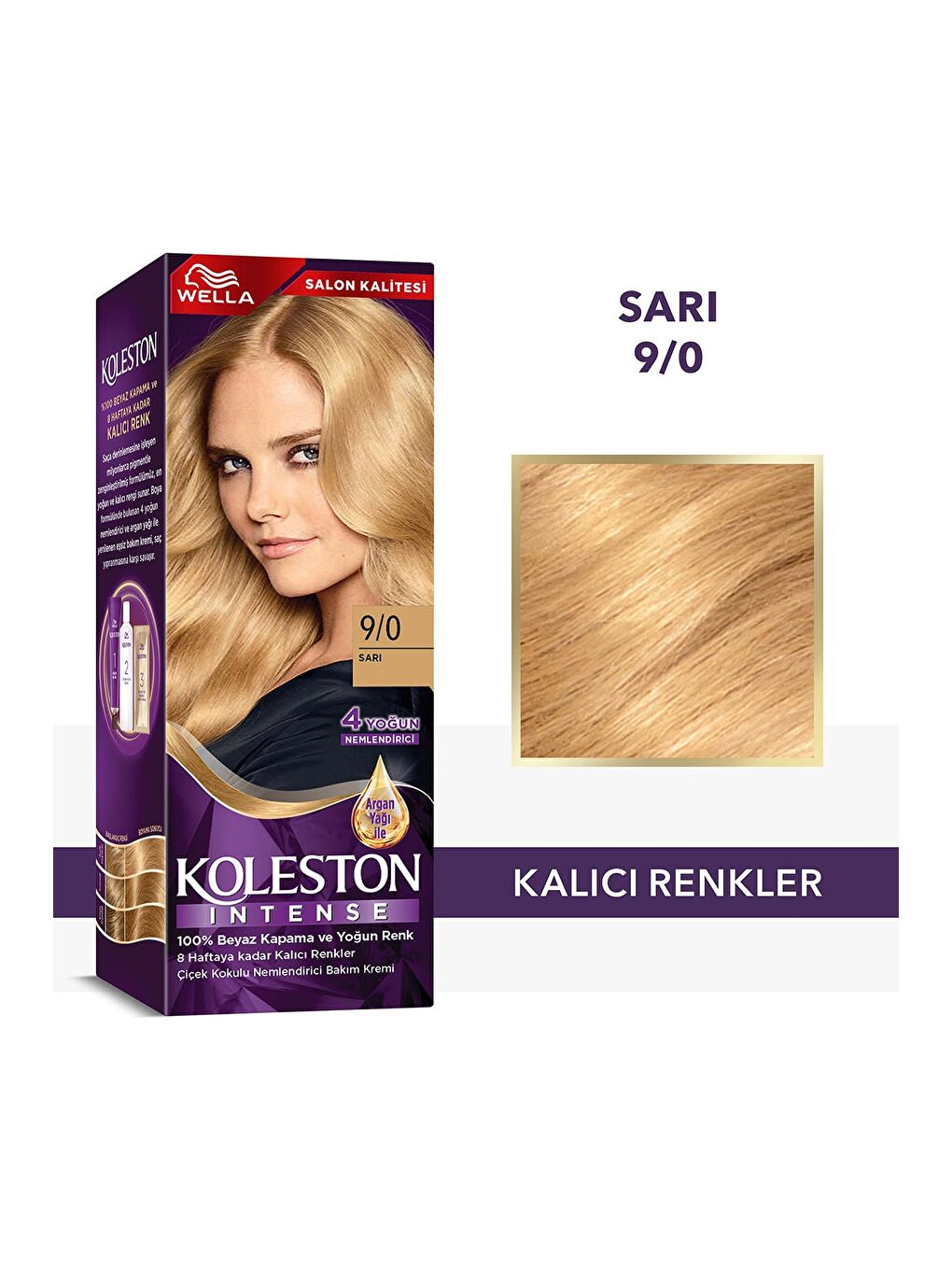 Wella Renksiz Koleston Intense Saç Boyası 9/0 Sarı - Salon Kalitesi