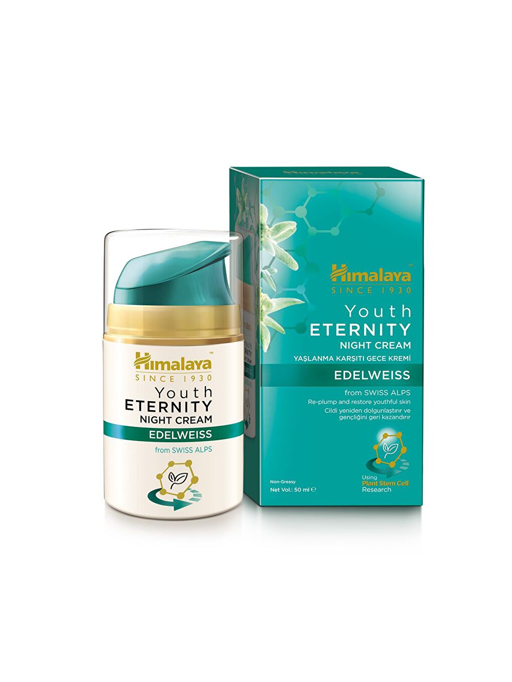 Himalaya Since 1930 Youth Eternity Yaşlanma Karşıtı Gece Kremi 50 ml, Nemlendirici, Dolgunlaştıcı, Yağsız