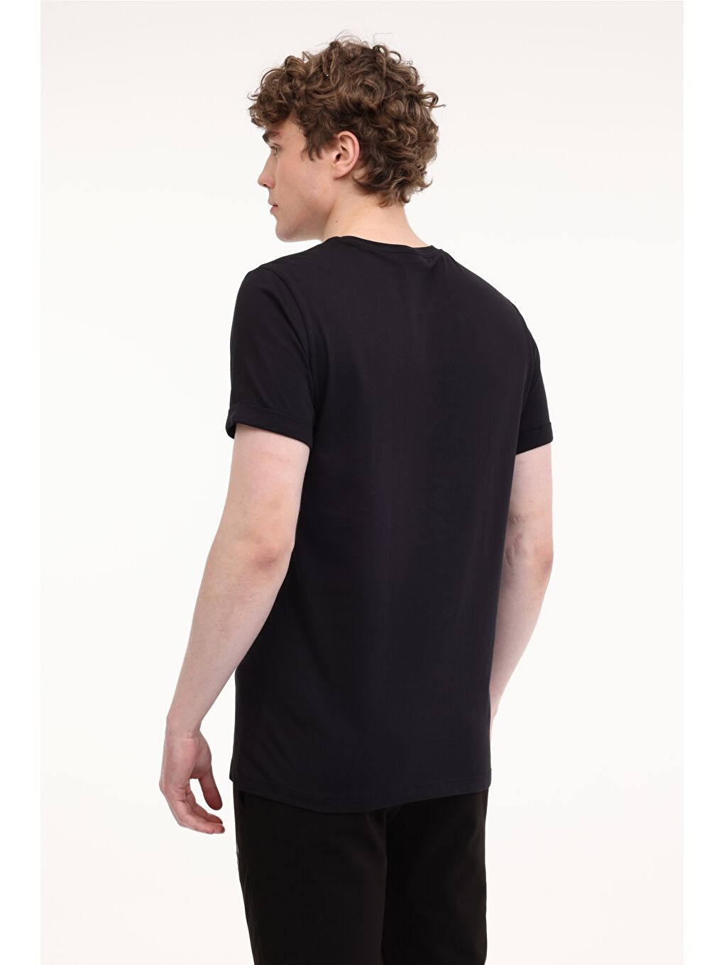 M-LUCAN TEE 5FX Siyah Erkek Kısa Kol Tişört-1