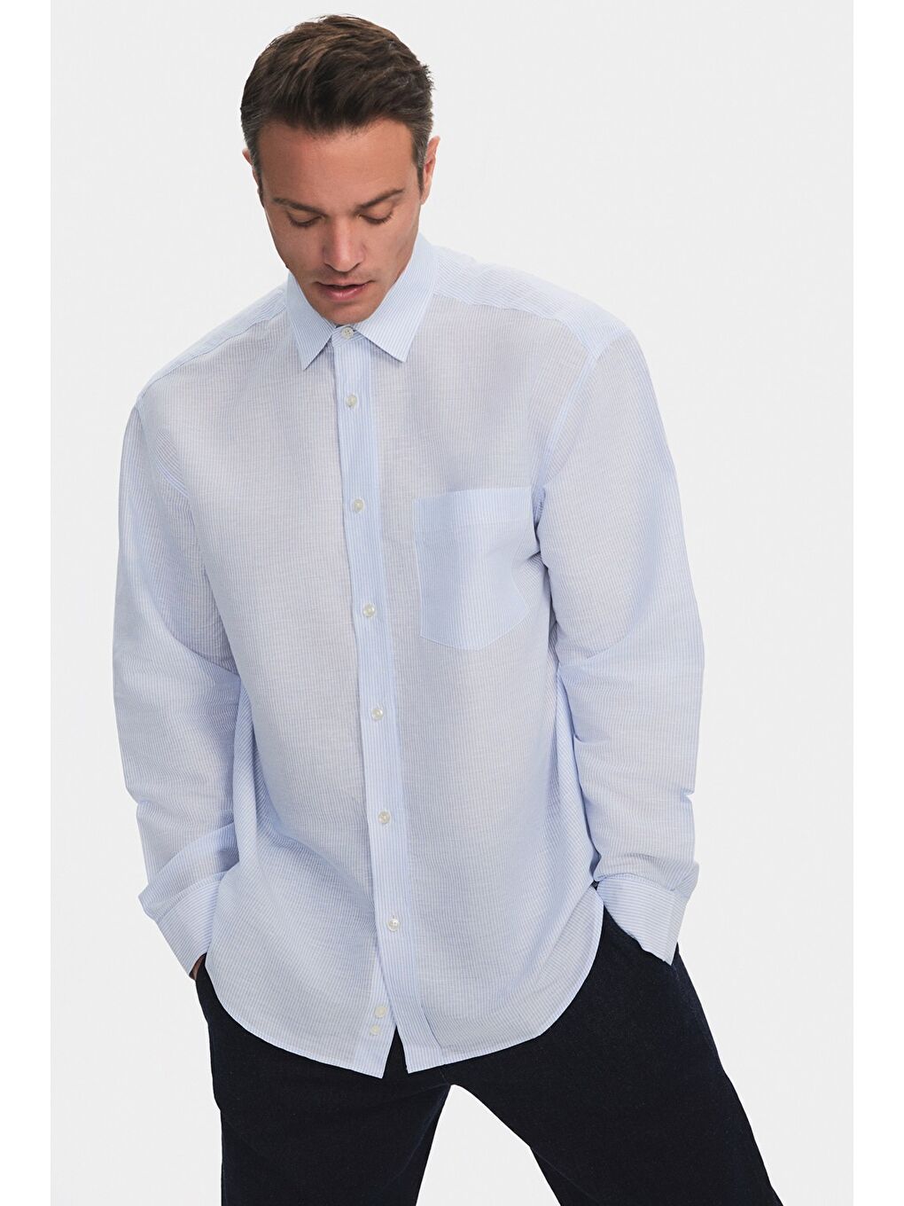 Mavi Exclusive Erkek Oversize Gömlek-1