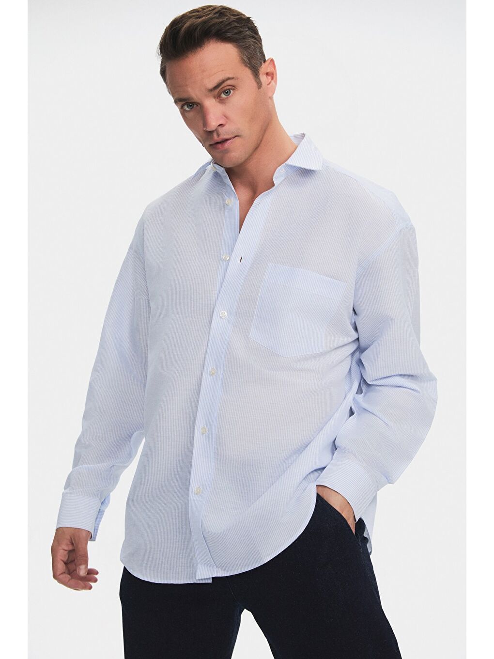 Mavi Exclusive Erkek Oversize Gömlek-3