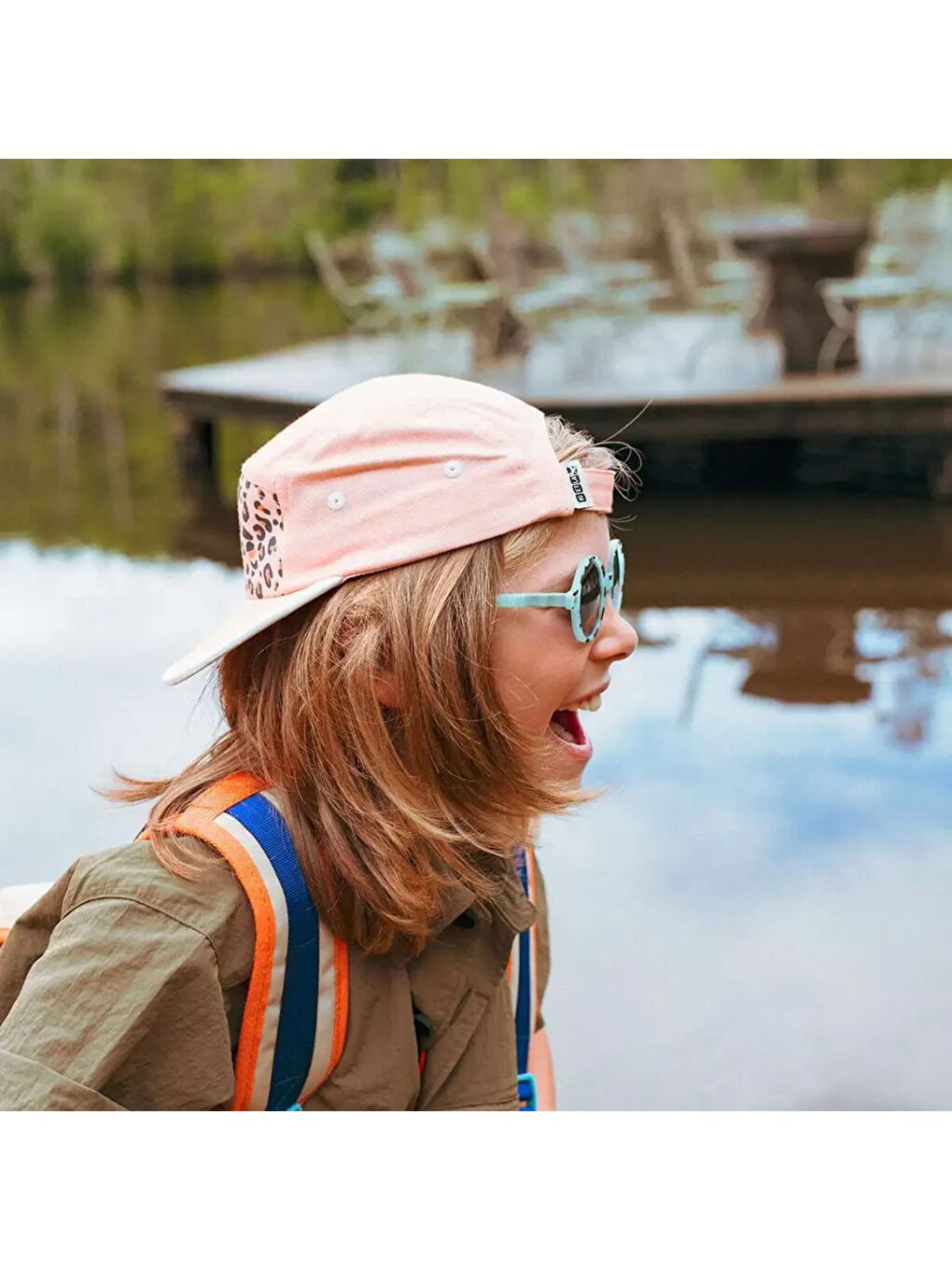 Yeşil Rozz Güneş Gözlüğü 6-9 Yaş Green Leopard-4